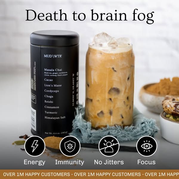 MUD\WTR image Facebook ad: Get $20 off (1 of 3)