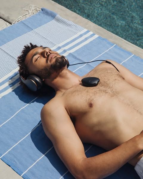 Sensate image Facebook ad: Stress Relief Technology for Meditation & Relaxation | Sensate