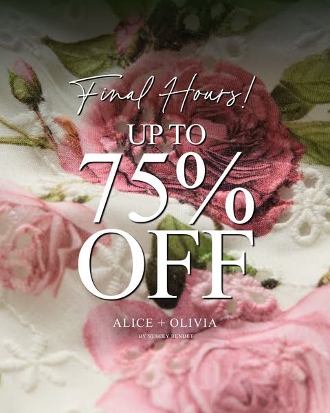 ALICE + OLIVIA by Stacey Bendet image Facebook ad: The End of Season Sale (4 of 8)