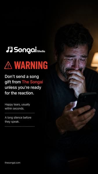 The Songai image Facebook ad: Warning: Happy Tears Ahead