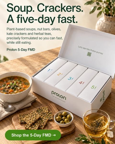 Prolon image Facebook ad: Five days of food, planned