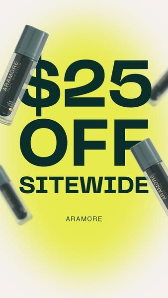 Aramore Skincare image Facebook ad: ENDING SOON: $25 Off Sitewide (1 of 2)
