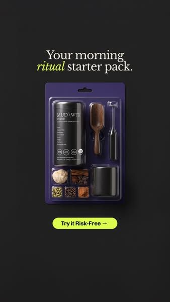 MUD\WTR image Facebook ad: Limited Time - Save 43% OFF + Unlock an extra mystery gift ;)