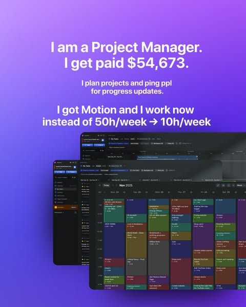 Motion image Facebook ad: Get 37% more done