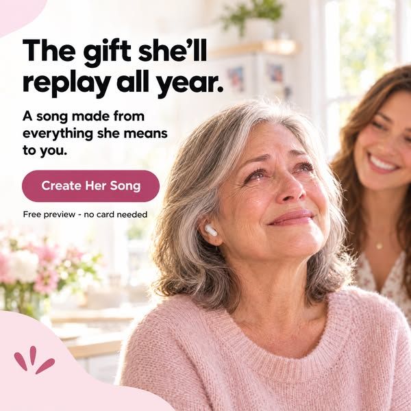 Gift Your Melody image Facebook ad: The Gift She'll Replay All Year
