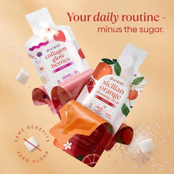 The Purest Co image Facebook ad: We took the sugar out of your routine…✨