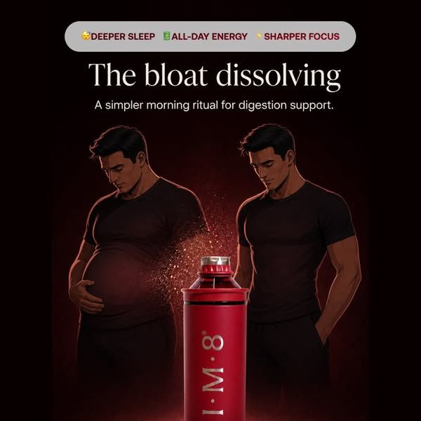 IM8 Health image Facebook ad: Stop Letting Bloat Win. Start Taking Charge. (2 of 2)