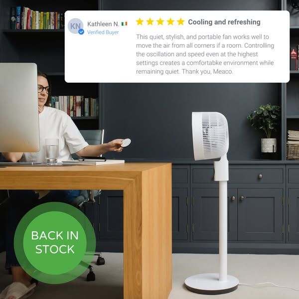 Meaco Dehumidifiers & Air Purifiers - Ireland image Facebook ad: Back In Stock — Shop Now