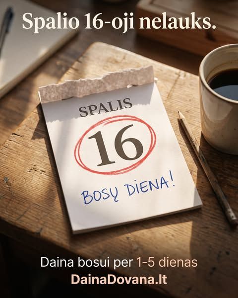 DainaDovana image Facebook ad: Spalio 16-oji nelauks, o dovana vis dar neparinkta? 📅 Dar spėsite. Užpildote trumpą…