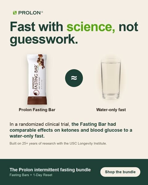 Prolon image Facebook ad: The science of fasting, in one bundle