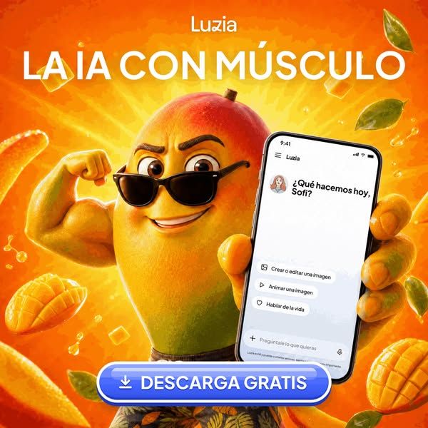 Luzia image Facebook ad: La IA con músculo