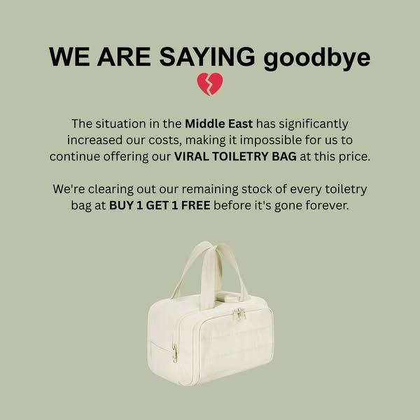 Emmafy image Facebook ad: The Viral CrushKit Toiletry Bag โ Final Sale Before It's Gone Forever