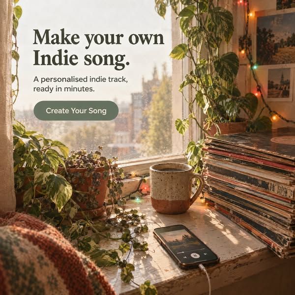 Gift Your Melody image Facebook ad: Make Your Own Indie Song
