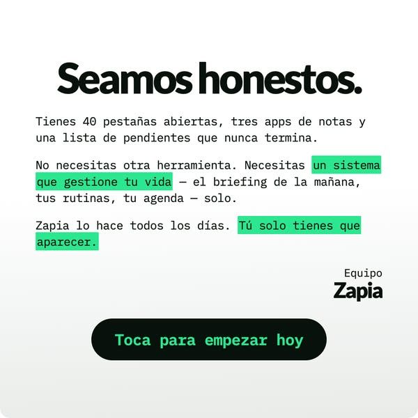 Zapia AI image Facebook ad: Tu asistente de IA gratis 24/7