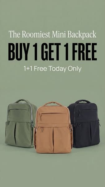 Emmafy image Facebook ad: The Roomiest Mini Backpack ๐