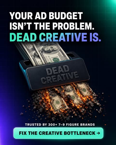D-DOUBLEU MEDIA image Facebook ad: The #1 reason brands stop scaling? Creative bottlenecks.