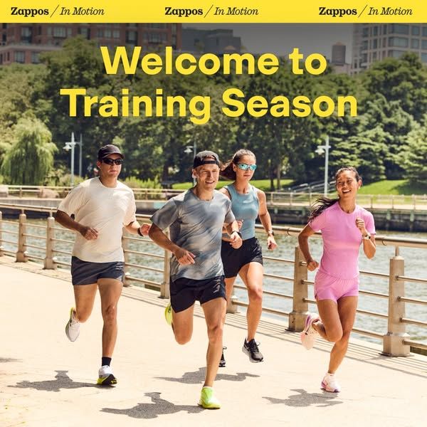 Zappos.com image Facebook ad: Run Stronger. Go Further. (3 of 4)