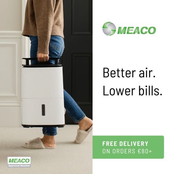 Meaco Dehumidifiers & Air Purifiers - Ireland image Facebook ad: Engineered for Quiet. Designed for Sleep. 💤
