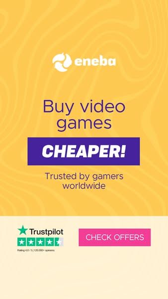Eneba image Facebook ad: CHEAP GAMES – pay less, play more 💰