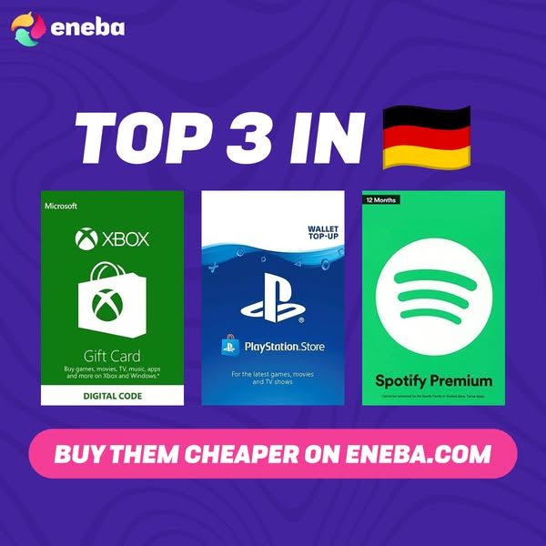 Eneba image Facebook ad: CHEAP GAMES – pay less, play more 💰