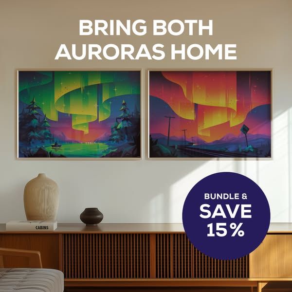 Kurzgesagt image Facebook ad: Aurora Gazing Poster Bundle (16 of 16)