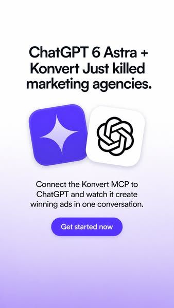Konvert image Facebook ad: Generate winning ads with GPT 6 Astra