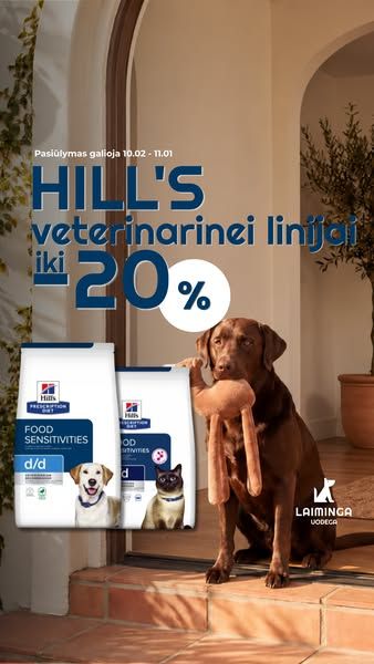 Laiminga uodega - veterinarijos vaistinė I gyvūnų prekės image Facebook ad: Akcija galioja: 10.02-11.01