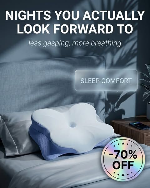 Derila image Facebook ad: Wake Up Free From Neck Pain and Achy Shoulders