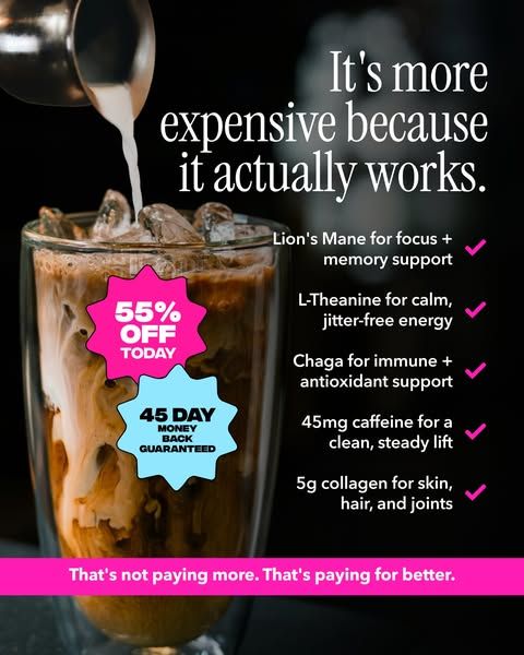 Everyday Dose image Facebook ad: Pour Yourself Coffee That Does More ☕