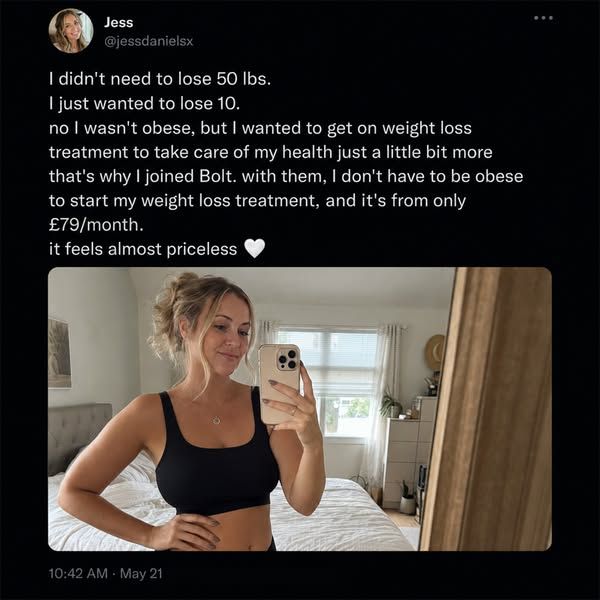 Bolt Pharmacy image Facebook ad: Take the Quiz and Start Your Weight Loss Journey Today (2 of 2)