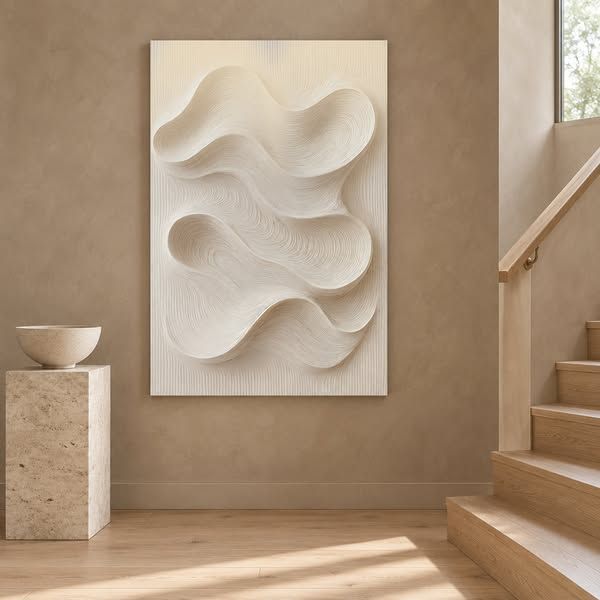 Tailored Canvases image Facebook ad: Minimalist Waves | Made in the USA | Ships Fast
