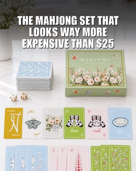 Uncommon Goods image Facebook ad: Mahjong Playaway Travel Card Set