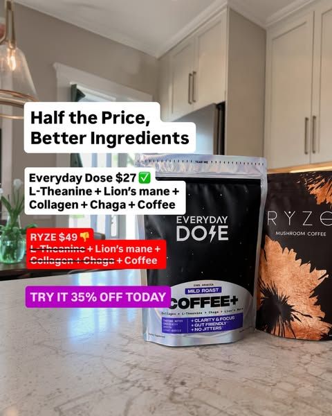 Everyday Dose image Facebook ad: Pour Yourself Coffee That Does More ☕ (2 of 2)