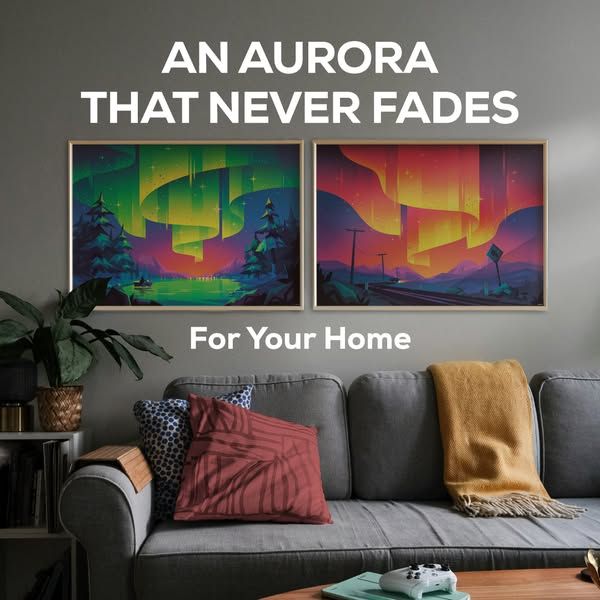 Kurzgesagt image Facebook ad: Aurora Gazing Poster Bundle (13 of 16)