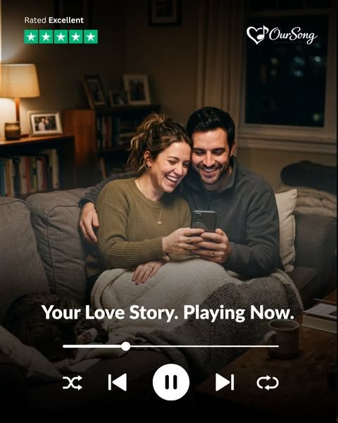 OurSong Studio image Facebook ad: Your Love Story, Now Playing