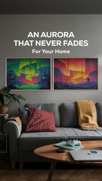 Kurzgesagt image Facebook ad: Aurora Gazing Poster Bundle (1 of 16)