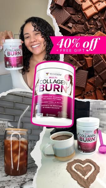 Vitauthority image Facebook ad: Collagen BURN Savings are Live! 60 day guarantee