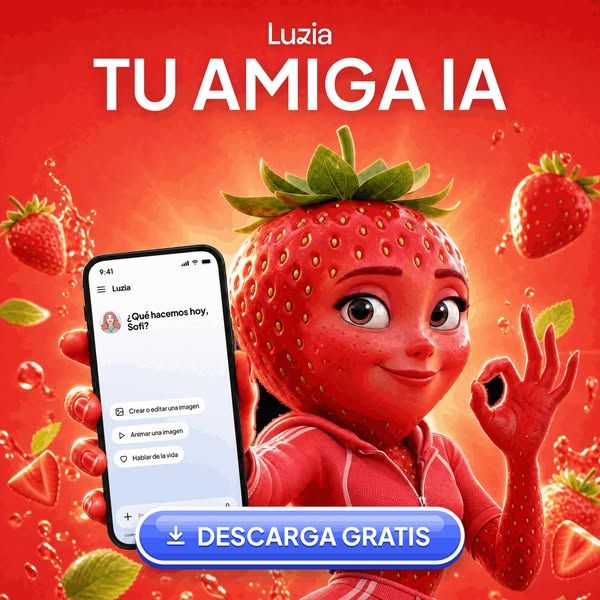 Luzia image Facebook ad: Tu amiga IA