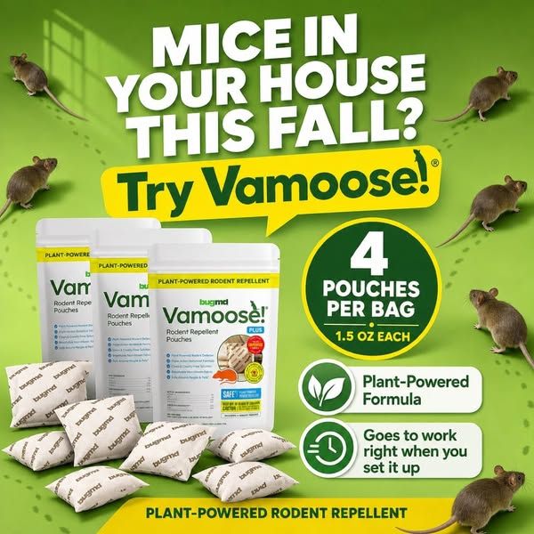 Vamoose Rodent Repellent image Facebook ad: Rodents Gone in 1 Week?