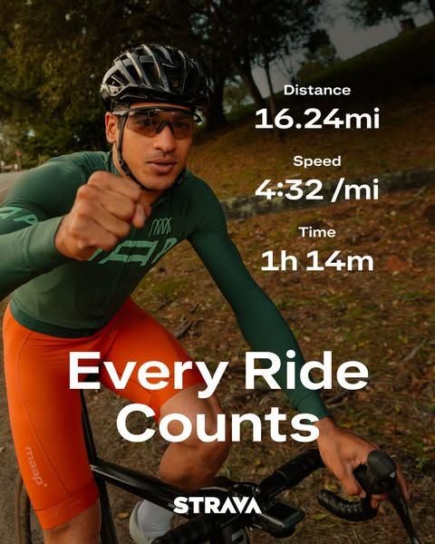 Strava image Facebook ad: Log your ride on Strava (3 of 3)