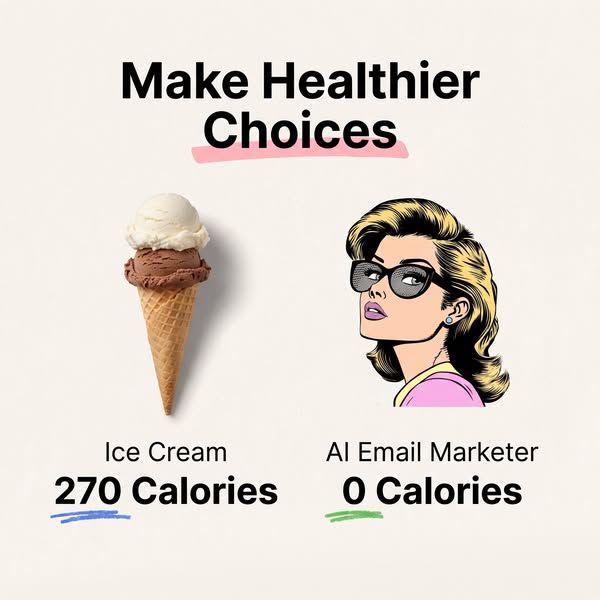Marblism image Facebook ad: Stop stress-eating over admin work.