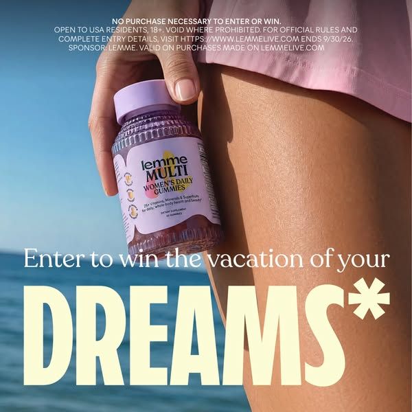 Lemme image Facebook ad: Win a $20,000 Luxury Getaway (2 of 2)