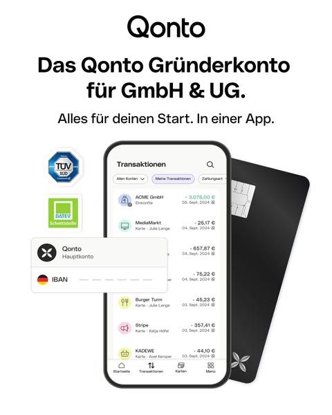 Qonto image Facebook ad: 30 Tage kostenlos testen (3 of 3)