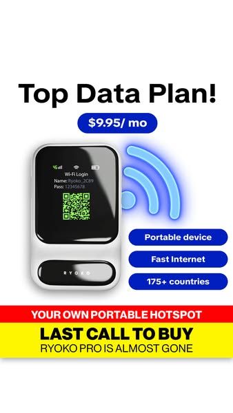 Ryoko image Facebook ad: Why Pay $100/Month When $9 Gets You Unlimited Data?