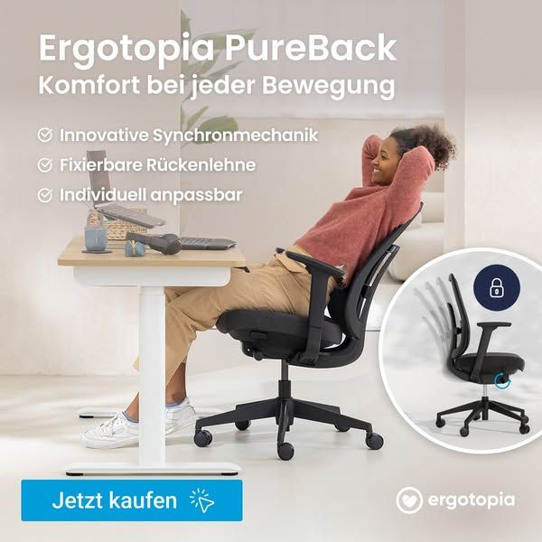 Ergotopia.de image Facebook ad: Ergotopia PureBack (3 of 4)