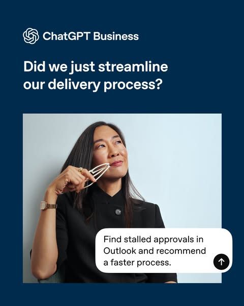 OpenAI image Facebook ad: Try ChatGPT Business (3 of 3)