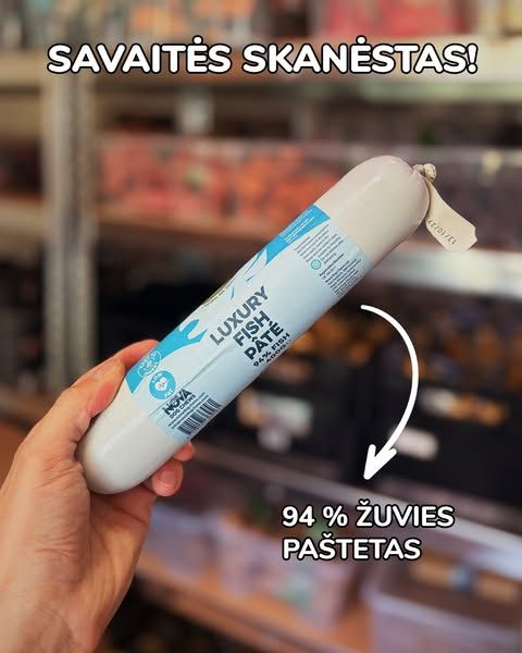 Kramtau.lt image Facebook ad: Paddock Farm Luxury Fish Pate | Paštetas šunims su žuvimi, 400g