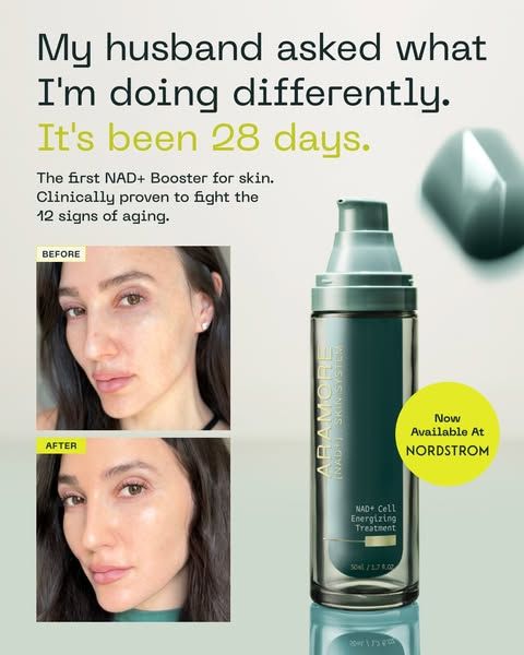 Aramore Skincare image Facebook ad: NAD+ Skincare Has Arrived at Ulta.com (2 of 2)