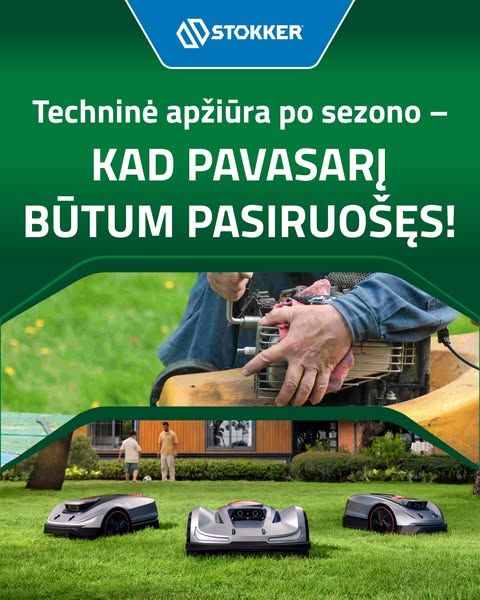 Stokker Lietuva image Facebook ad: Sodo technikos techninė priežiūra