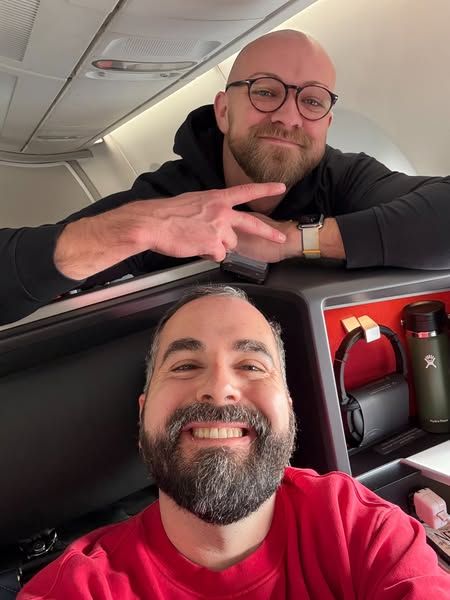 Thrifty Traveler image Facebook ad: Same Delta One Seat. Two Very Different Price Tags.